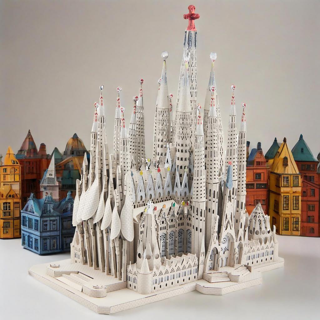 Piececool Sagrada Familia 3D Puzzle - Berühmtes Architektonisches Gebäude - Metall Nano Puzzle - Montage Erforderlich (Kein Kleber erforderlich) - Schwierigkeitsgrad 6 Sterne