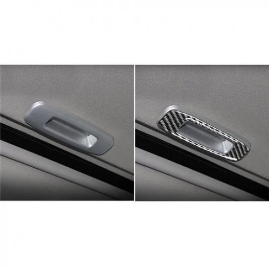 Carbon Fiber Interior Sunroof Handle Cover Trim For Mitsubishi Lancer DE/ES