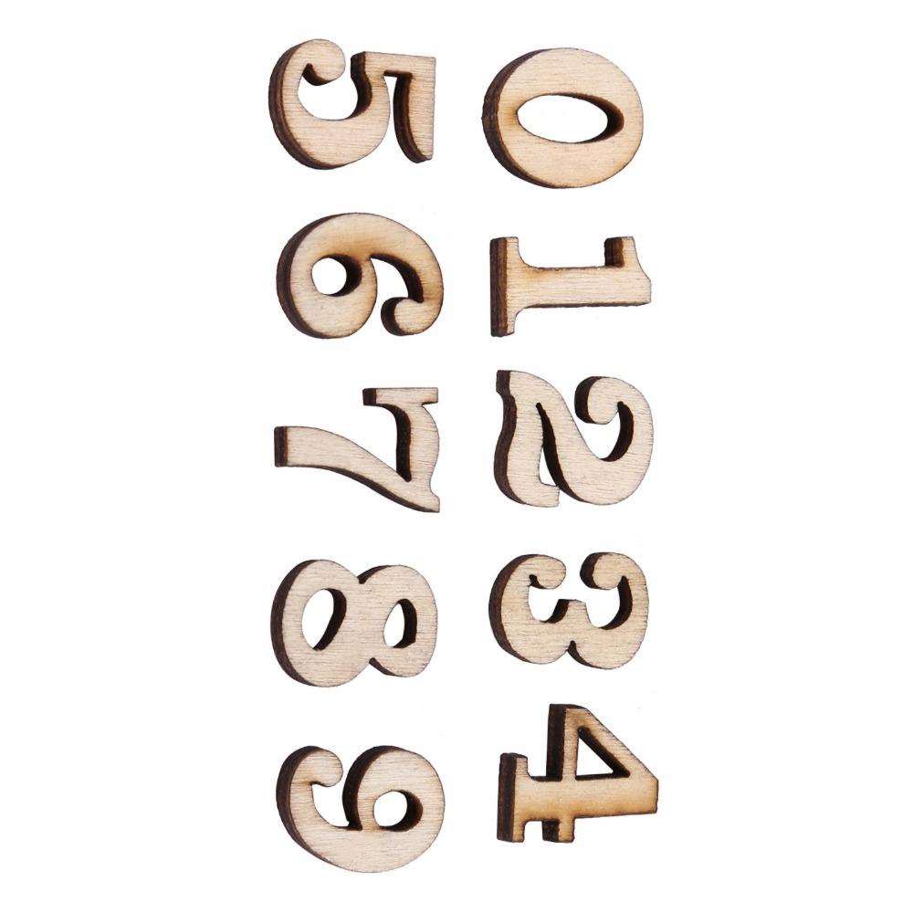 200pcs Mixed Wooden Letters Unpainted DIY Decorations Wood Handmade DIY Wooden Alphabet DIY Crafts Numbers