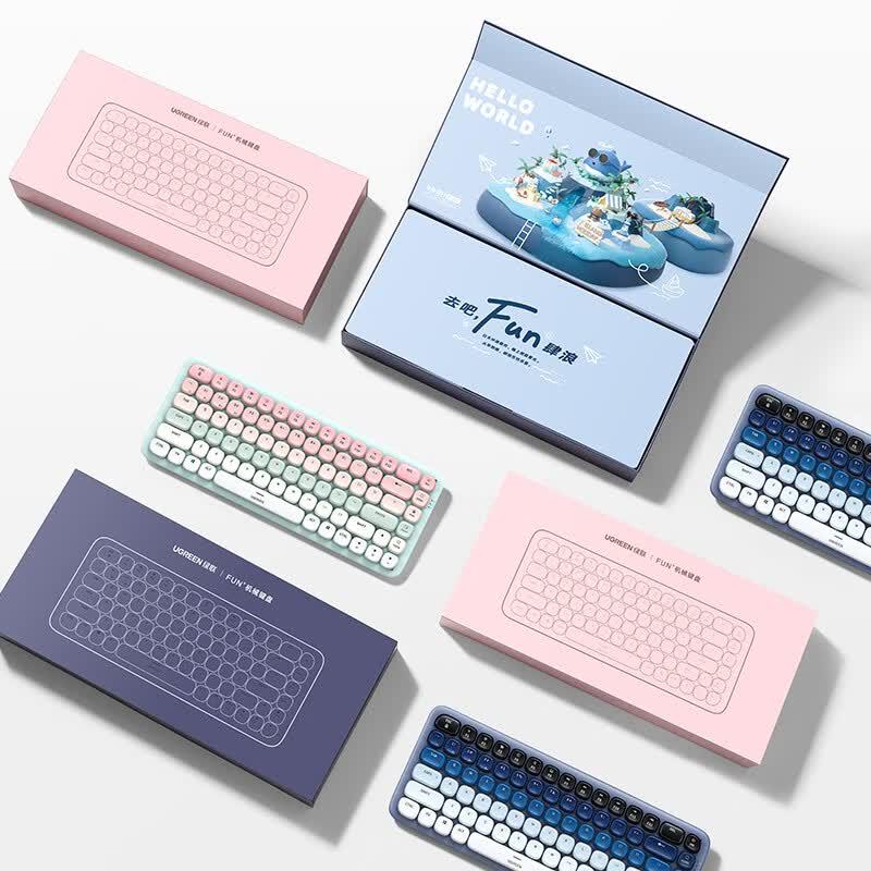 UGREEN 84-Key Backlit Wireless Mechanical Keyboard