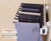 Side-Mounted Pull-Out Telescopic Trouser Rack with 10 Rods for Walk-In Closets