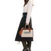 Coach Field 30 Classic Large Capacity Logo Print Canvas And Leather Tote Bag Women Tote Bags C8459-B4TXJ