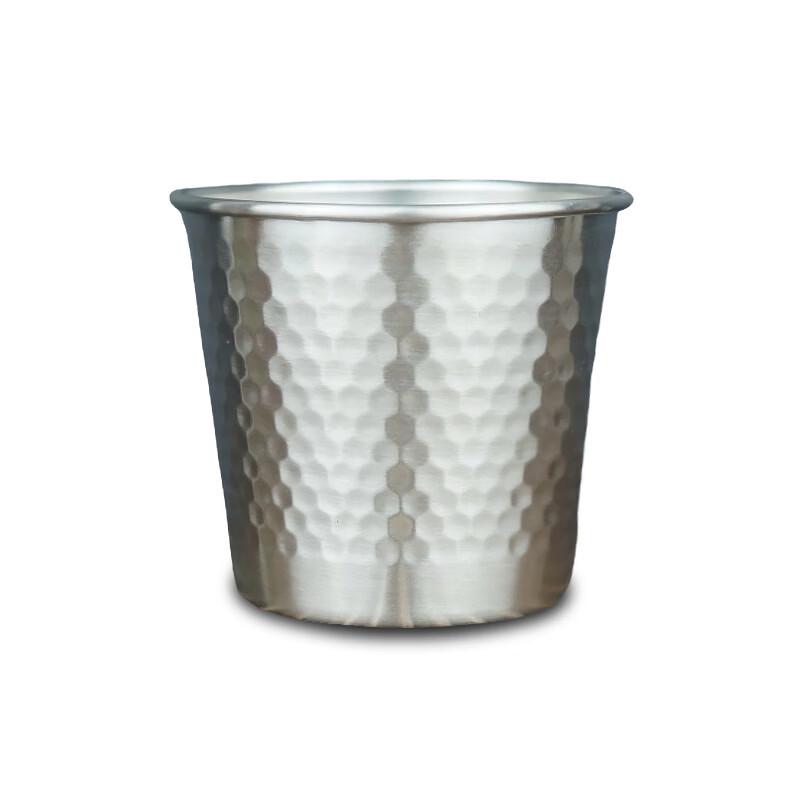 Shangqi 500ml 304 Stainless Steel Hammered Beverage Cup 2-Pack