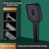 Square 3-Function High Pressure Shower Head Handheld Water Spray for Powerful Bathing and Shower
