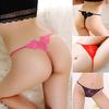Sexy Lady Love Heart Thongs Strappy G-String Lace Hollow Knickers Underwear