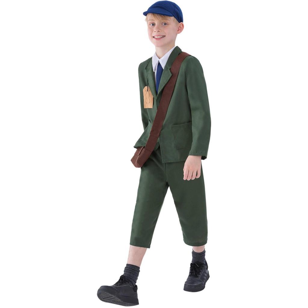 Smiffys Evakuiertenkostüm-Set für Jungen aus dem Zweiten Weltkrieg