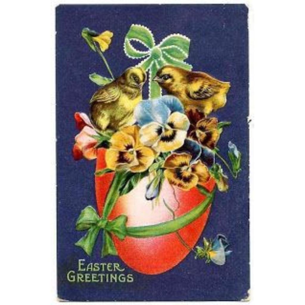 Retro Metal Wall Sign, Easter Bunny with Eggs, Vintage Tin Plate Home Decor