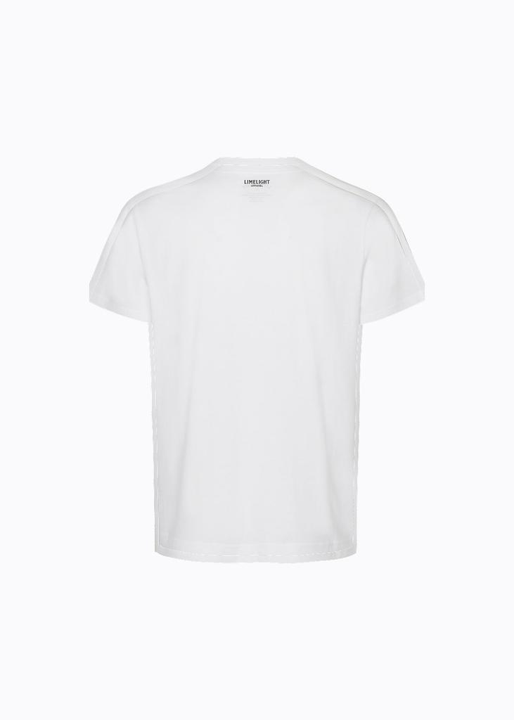 LIMELIGHT APPAREL Athlete Standard Fit Athletic Logo T-Shirt (White/Black)