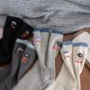 Breathable Couples Sock Cartoon Cat Sports Socks Comfortable Mid Tube Socks  for Men Women