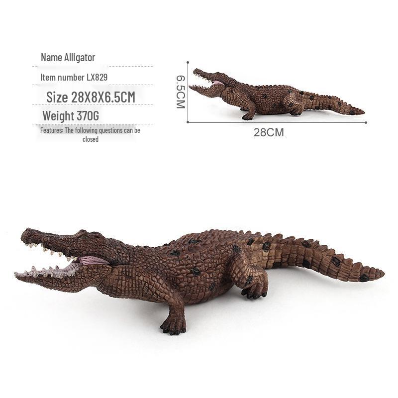 Multistyle PVC Crocodile Wildlife Model Static Ornament