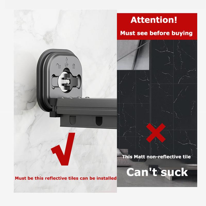 Folding Clothes Hanger Retractable Cloth Drying Rack Space Saving Home Laundry Clothesline Wall Mount Hanger Clothing Rack