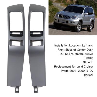 55474 60040 Car Center Dash Air Vent Panel Frame Decoration Trim 55474 60040 Replacement for Land Cruiser Prado 2003‑2009