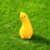 10Pcs Cartoon Funny Yellow Duck Animal Miniatures Diy Resin Ornaments Fairy Garden Decoration Moss Terrarium Micro Landscape