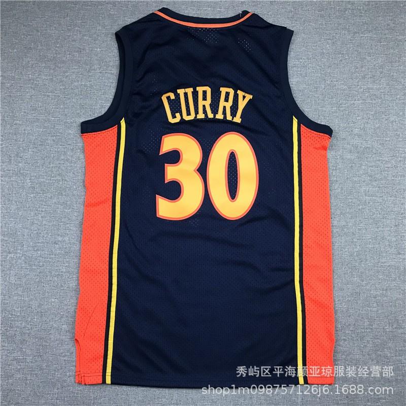 Custom Embroidered Basketball Jersey Warriors 30 Curry 11 Thompson 22 Wiggins Unisex Sportswear Court Practice Training