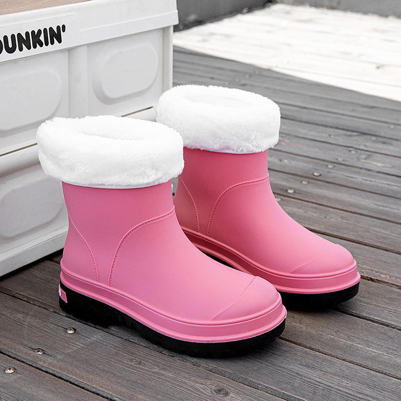 Student waterproof rain shoes adult outdoor wear-resistant non-slip comfortable water shoes camping wading rubber shoes