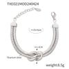 European & American Titanium Steel Snake Chain Knot Jewelry Set