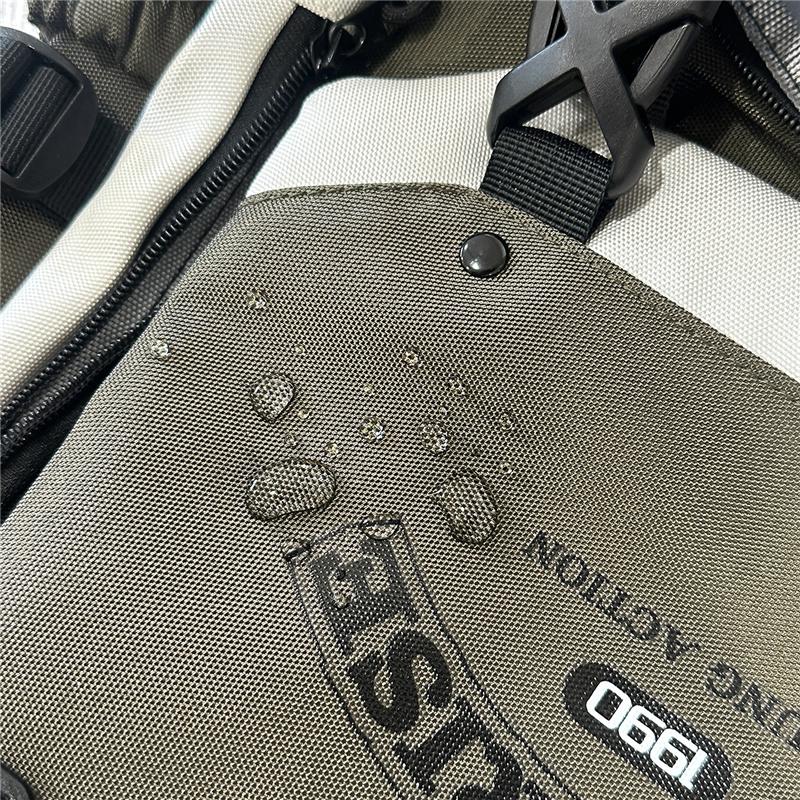 Men's Contrast Backpack Large Capacity Student Schoolbag Women's Backpack