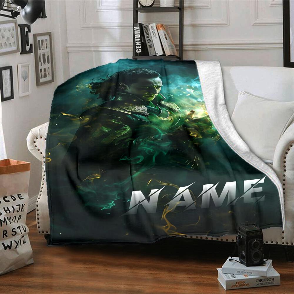 Custom Name "Powerful Magic Unleashed" Blanket for Couch & Bed, Plush Cozy Fuzzy Blanket Super Soft & Warm Blankets for Fall and Winter. 0908210
