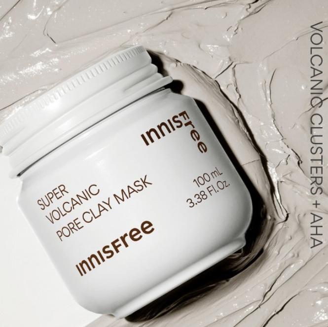 Innisfree Super Volcanic Pore Clay Mask 2X 100ml | Deep Cleansing & Sebum Control
