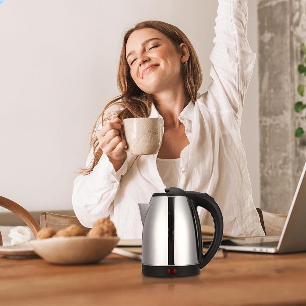 2L Electric Kettle Stainless Steel Electric Tea Kettle Fast Boiling Water Automatic Power Off Anti Dry Boiling Hot Water Kettle