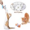 Andiker Cat Catnip Toys, 2pcs Small Cat Fish Toys with Crinkle Shine Ring Paper to Make Sound to Catch Your Cats Eyes and for Your Cats to Chew and