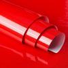 DIY PVC Pearl Film Waterproof Wallpaper Room Self-adhesive Red Glossy Wardrobe Kitchen High Gloss Paste Furniture Wall Stickers