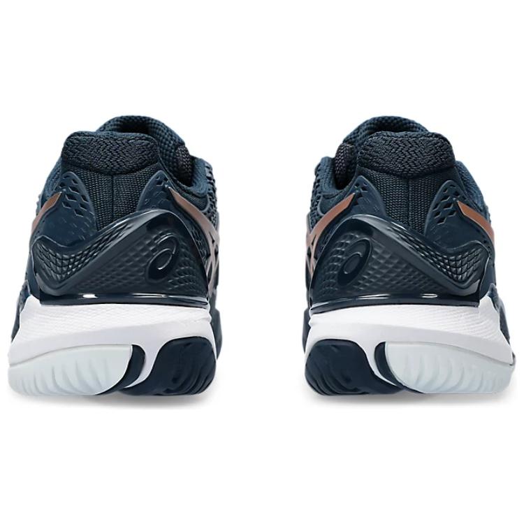 New ASICS Gel Resolution 9 French Blue Pure Gold Women's 1042A268-960