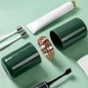 Toothbrush Cup Case Multipurpose Portable Stylish Dustproof Large Capacity Travel Toothbrush Holder for Home Travel Hotel
