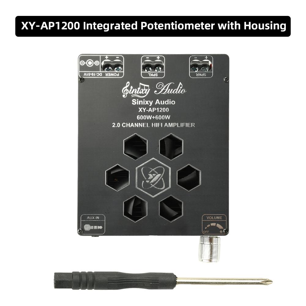 XY-AP1200 High Power Amplifier Board TPA3255 Chip 10A DC19-51V Dual Channel 600W+600W HiFi Preamp Amplifier For Floor Speaker