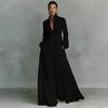 2026 European and American Fashion Cross-border Explosion, Long Sleeves, Waist and Thin A-shaped Long Skirt, Elegant Temperament and Vacation Even