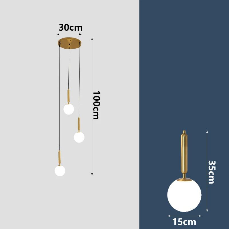 Nordic Home Decor Dining Room Pendant Lamp Lights Indoor Lighting Stair Lamp Living Dining Room Hanging Light Chandelier Lamps