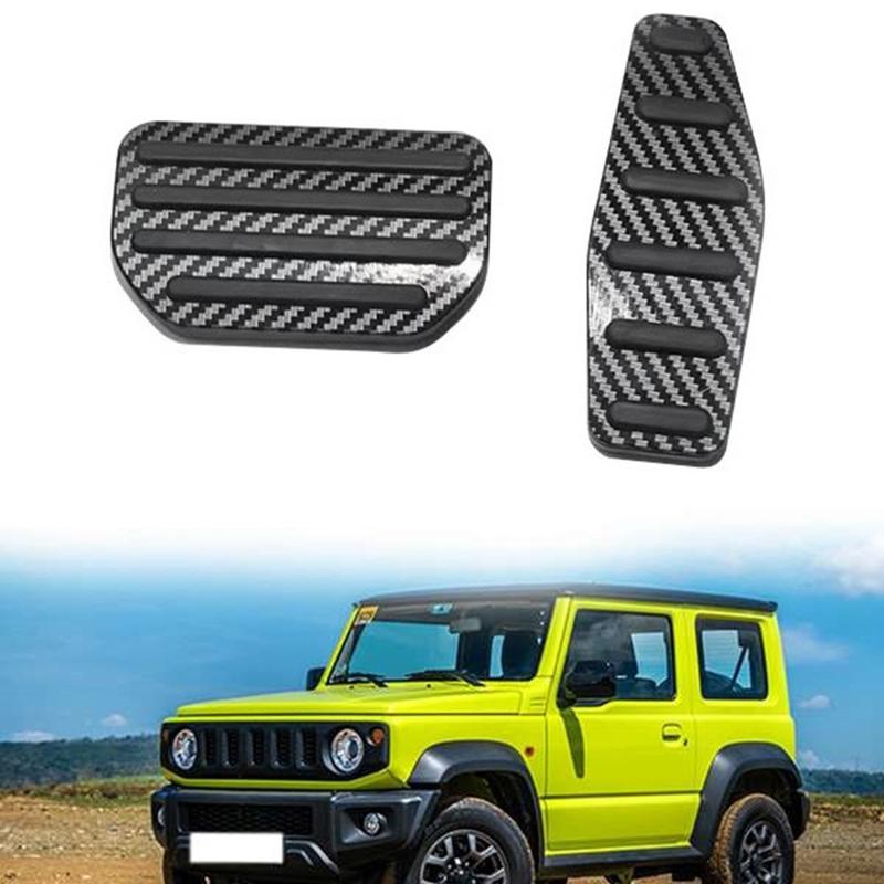 For Suzuki Jimny    Car Accelerator Brake Foot Pedal Cover Aluminum Alloy Pedal Pad Accessories, Automatic