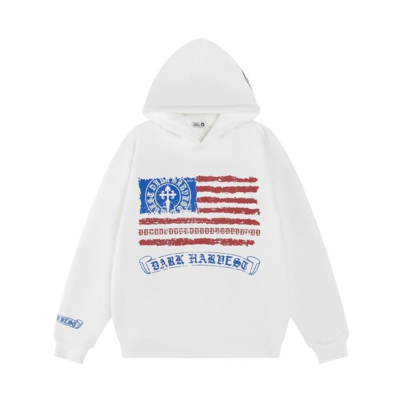 Mode Herren Hoodies Vintage Totenkopf Kreuz Print Täglicher Casual Pullover Frühling und Herbst Langarm Sweatshirt Herren Übergröße Oberteil Kleidung