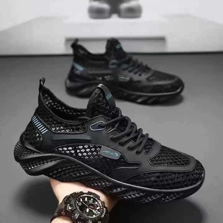 Men's shoes summer 2026 new mesh breathable hollow mesh sports shoes men's casual running lightweight mesh shoes