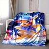 Custom 1pc Pikachu Power Energy Burst Blanket, Soft And Comfortable Blanket, Casual Warm, Camping Travel Blanket, Birthday Gift Q91367