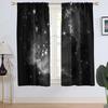 Galaxy Window Curtain Blue Outer Space Star Kids Boys Men Celestial Cloud Universe Trippy Cool Anime Living Room Bedroom Rod