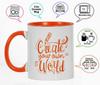 Inkdotpot Create Your Own World  11 Oz  Ceramic Coffee  Mugs Inspirational Quotes Gift For Co-Worker Boss