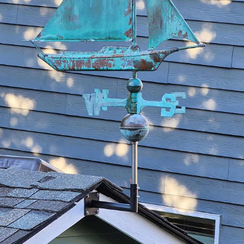 Universal Heavy Duty Weathervane Roof Bracket Outdoor Antenna Mount Wind Direction Indicator Mounting Brackets