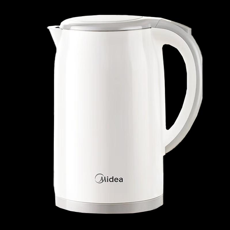 Midea 1.7L Stainless Steel Electric Kettle with Rapid Boil & Anti-Scald