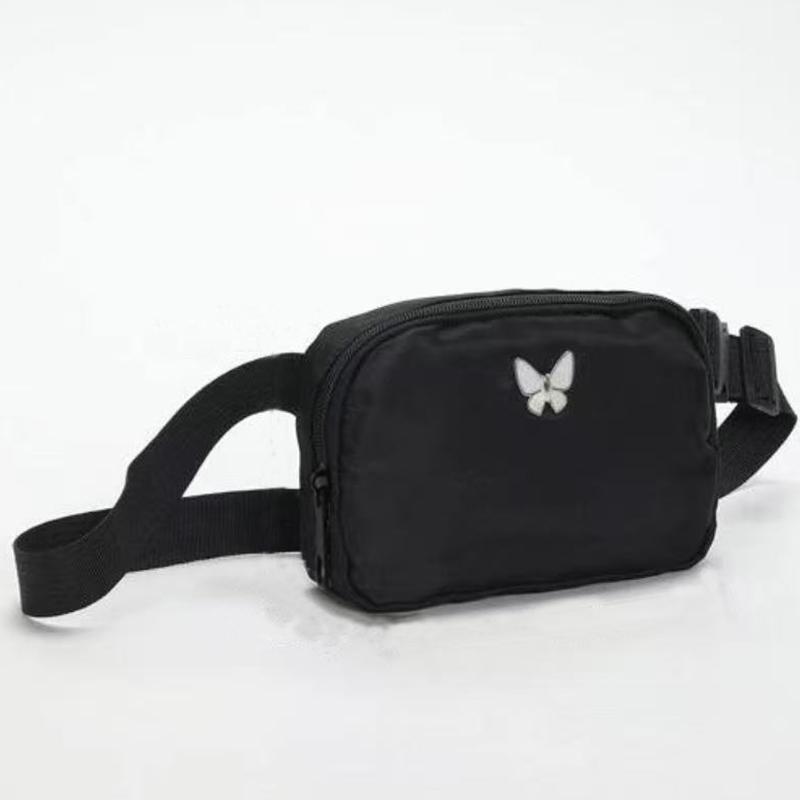 Elegant Compact Butterfly‑Design Crossbody Bag Trendy Adjustable Wide Strap Nylon Mini Purse for Women Outdoor Daily Activities