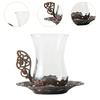 Flower Tea Cup Enamels Handmade Glass Coffee Cup for Mom Mothers Day Teacher