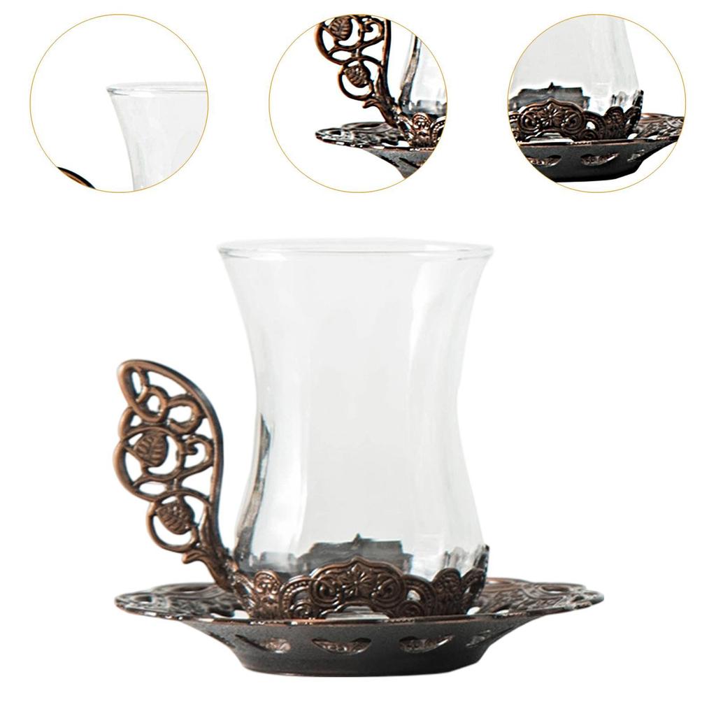 Flower Tea Cup Enamels Handmade Glass Coffee Cup for Mom Mothers Day Teacher