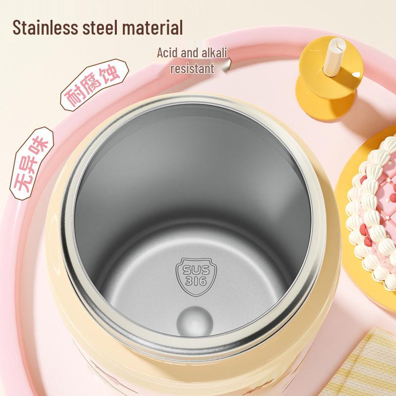High-Value Large Capacity Cartoon Stainless Steel Thermos Cup: Portable & Durable Design