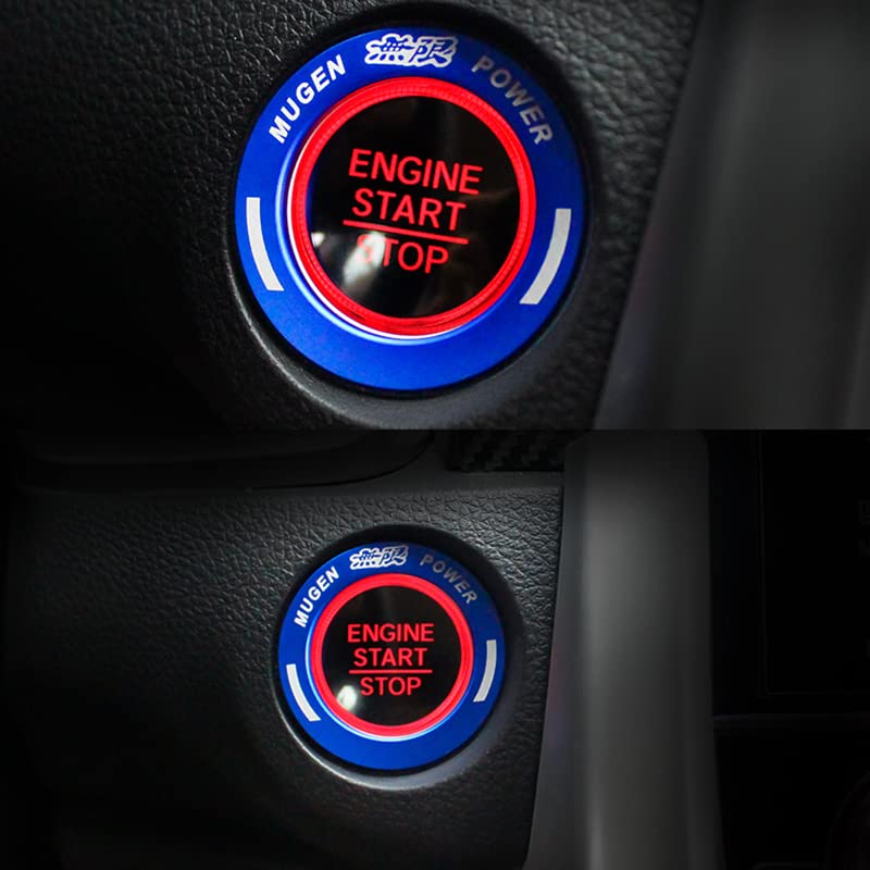 Onami CIV62-BL Honda Civic Engine Start Ring Interior Panel Interior Parts Accessories Honda 10th Generation CIVIC FC1/FK7 Aluminum 1P [Blue]