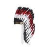 Artificial Feather Headdress Indian Headwear for Party Masquerade Show White Red