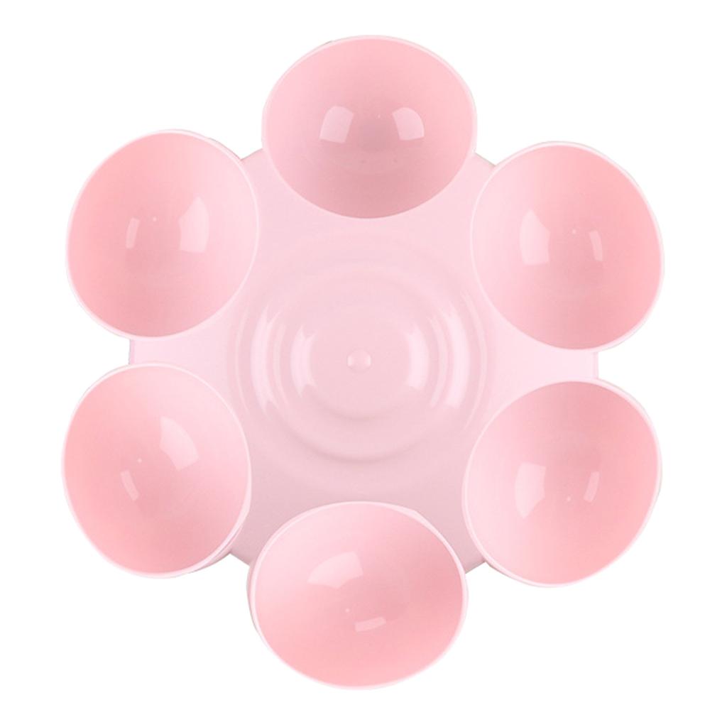 Cats Bowl for Indoor Cats 6 Tilted Bowls for Food and Water Anti Slip Bottom Relief of Whisker Fatigue Blue Pink Yell