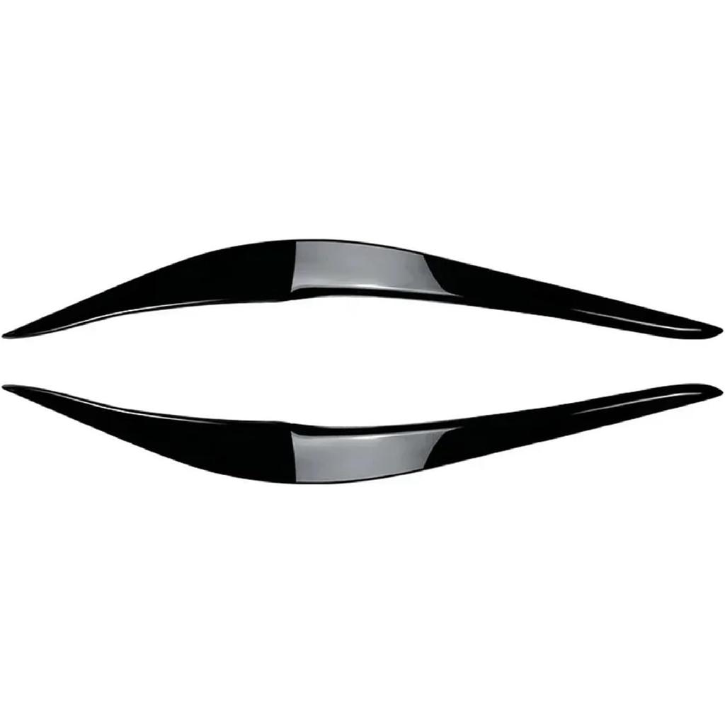 Car Evil Headlight Eyebrows Compatible with BMW 2 Series F22 F23 220i 228i 230i M235i M240i 2015-2019 Front Light Eyelid Cover 3D Stickers(Gloss