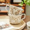 Ins Simple Nordic Ceramic Ins Wind Hand-painted Mug Pastoral Creative Personality Water Cup Coarse Pottery Coffee Cup