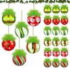 6CM Weihnachtskugel-Set (18 Stück) - Weihnachtsszene Dekorationen, Weihnachtskugel