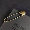 Retro Bronze Large Pins For Clothing Metal Safety Pins Jeans Dress Scarf Adjustable Pins